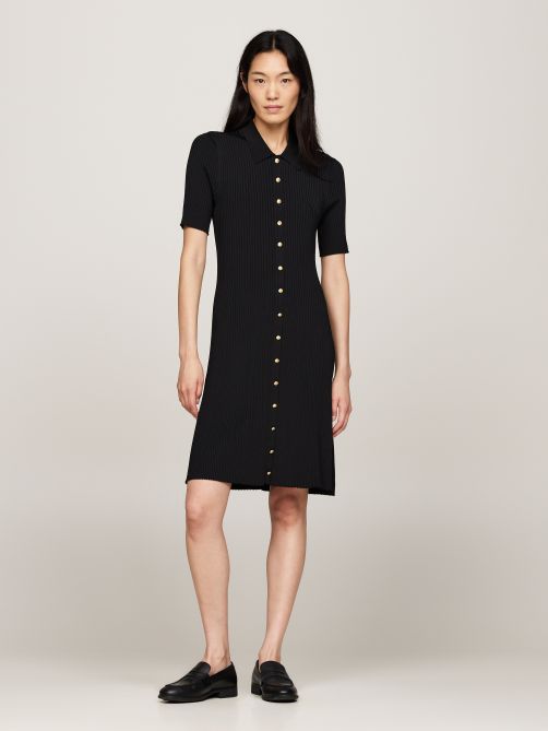 Button Thru Mini Polo Dress Tommy Hilfiger
