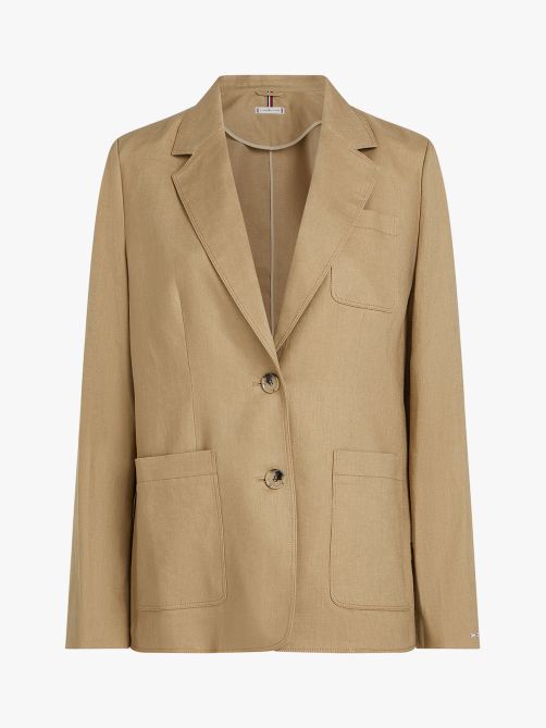 Regular Fit Linen Blend Blazer