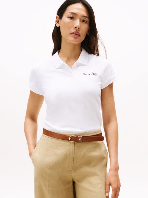 Slim Stretch Cotton Polo T-Shirt