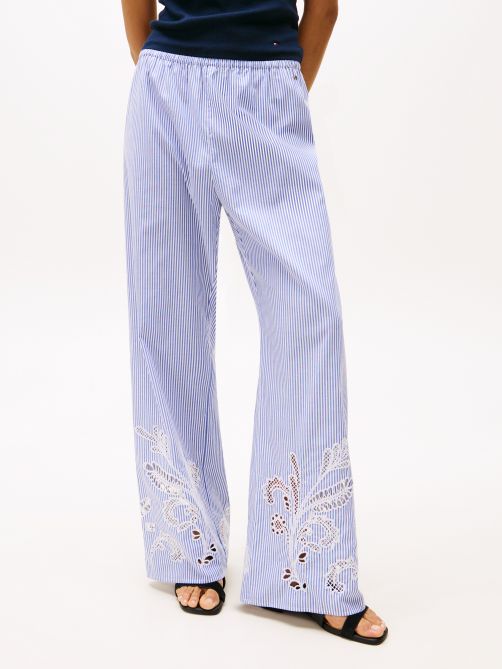 Broderie Anglaise Loose Trousers