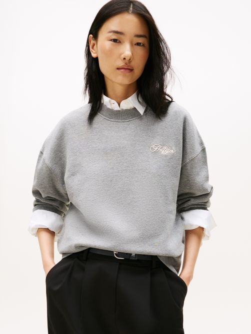 Logo Embroidery Relaxed Fit Sweatshirt