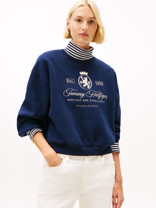 TH Crest Embroidery Relaxed Sweatshirt