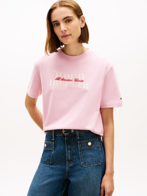 Classic Flock Logo Relaxed T-Shirt