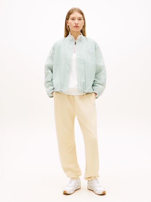 Logo Embroidery Cuffed Leg Joggers