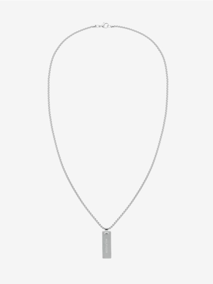 Tommy Hilfiger Metal Meets Braids Mens Necklace