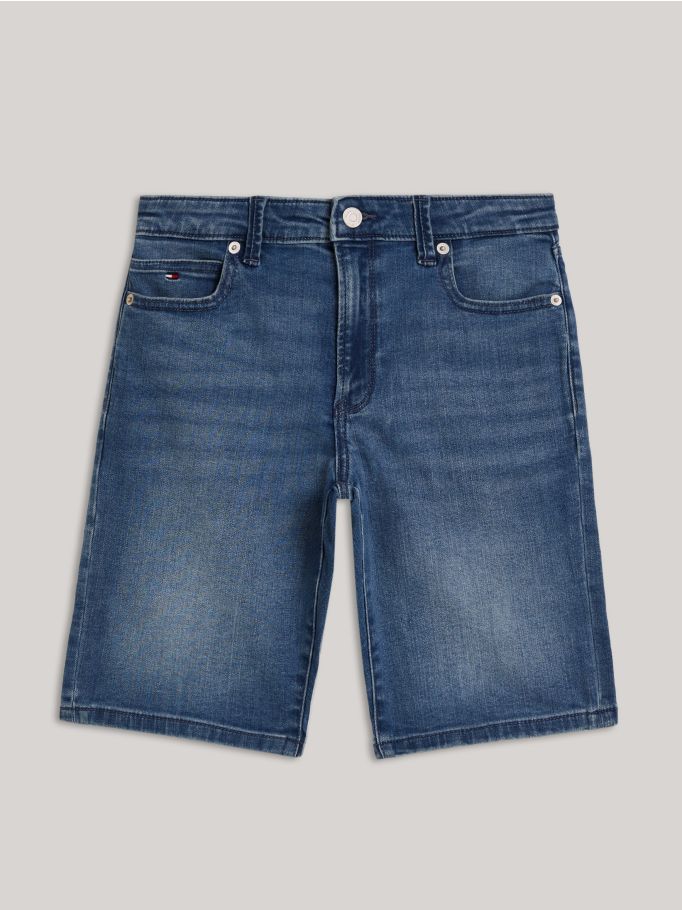 Straight fit clearance denim shorts