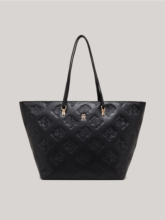 Monogram Patterned Tote Bag