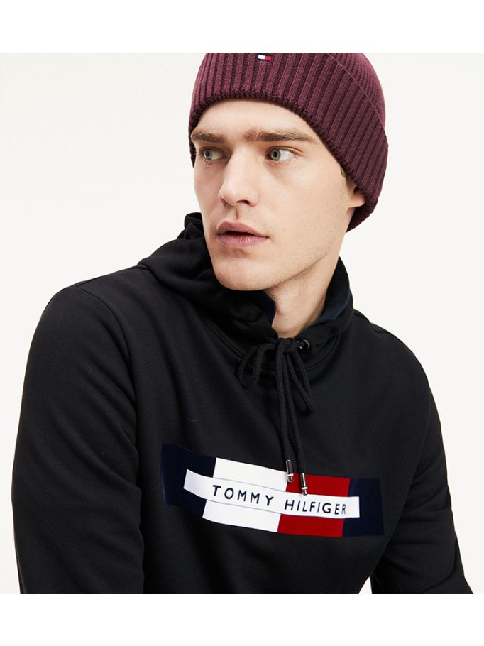 tommy hilfiger cotton cashmere beanie