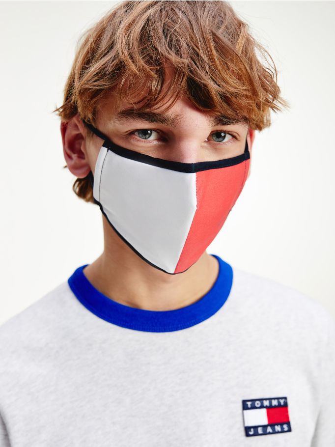 Stretch Cotton Pique Face Mask | Face Masks | Tommy Hilfiger