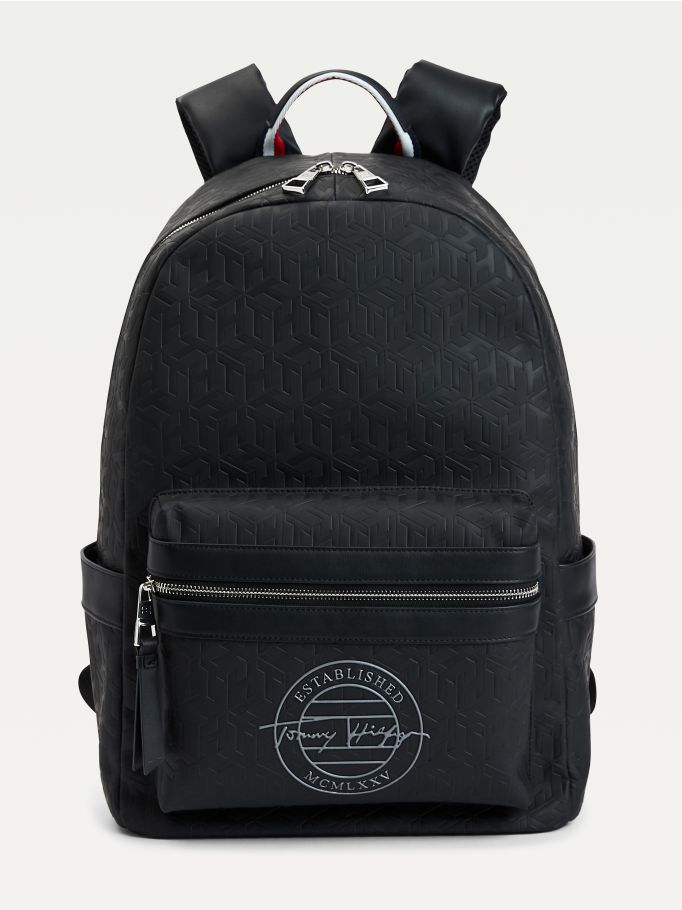 drawstring monogram tommy backpack