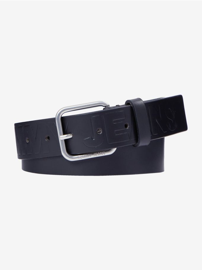 Finley Logo Embossed Leather Belt | Tommy Hilfiger