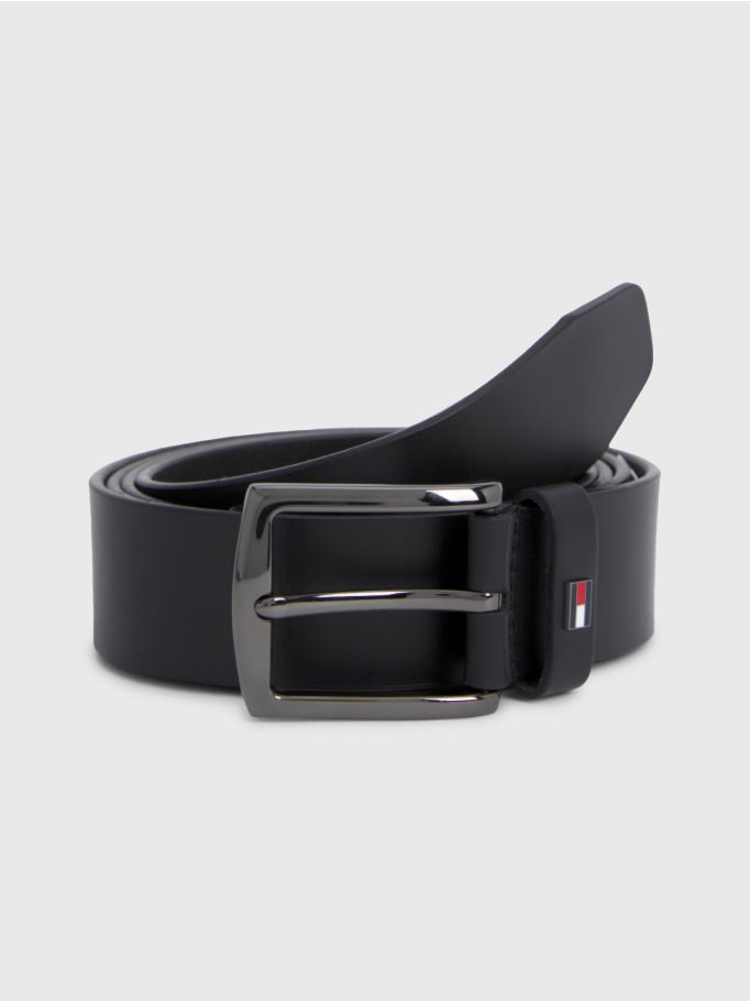 Denton Enamel Flag Leather Belt | Tommy Hilfiger