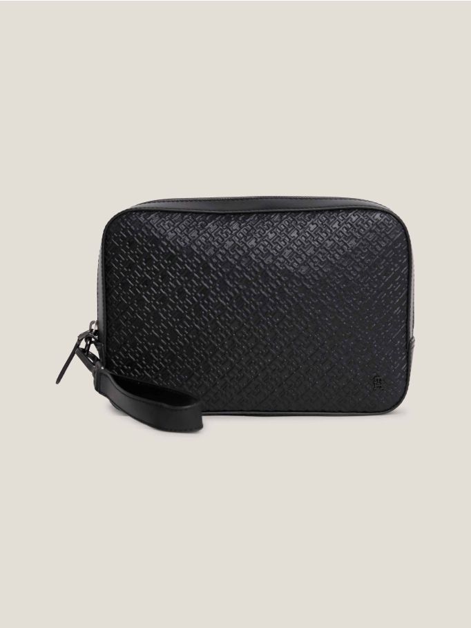 TH Monogram Leather Washbag Tommy Hilfiger