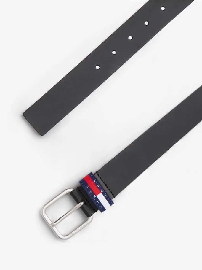 Ryan Logo Keeper Belt Black | Tommy Hilfiger