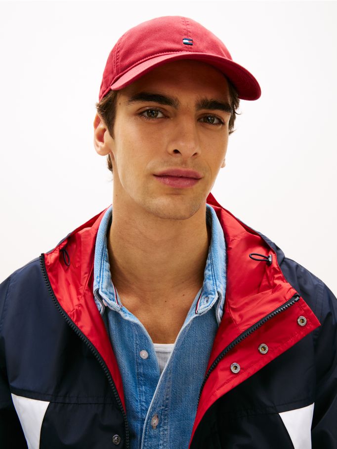 Hilfiger Flag Embroidery Baseball Cap - Red | Tommy Hilfiger