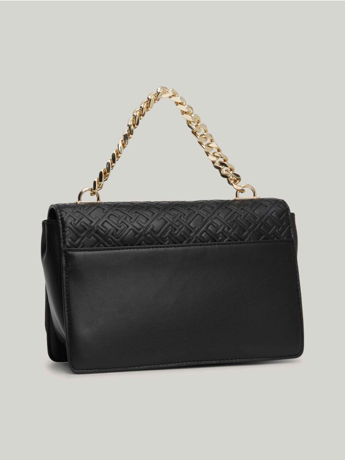 TH Monogram Chain Handle Medium Crossover Bag 