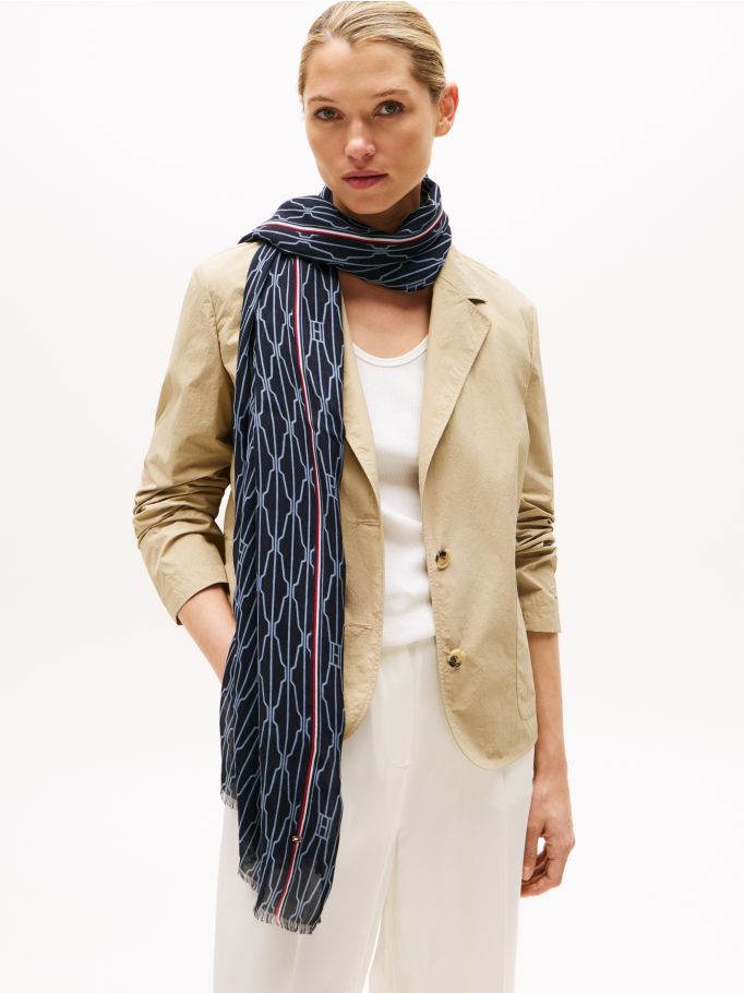 Breezy Chic Flag Scarf Tommy Hilfiger