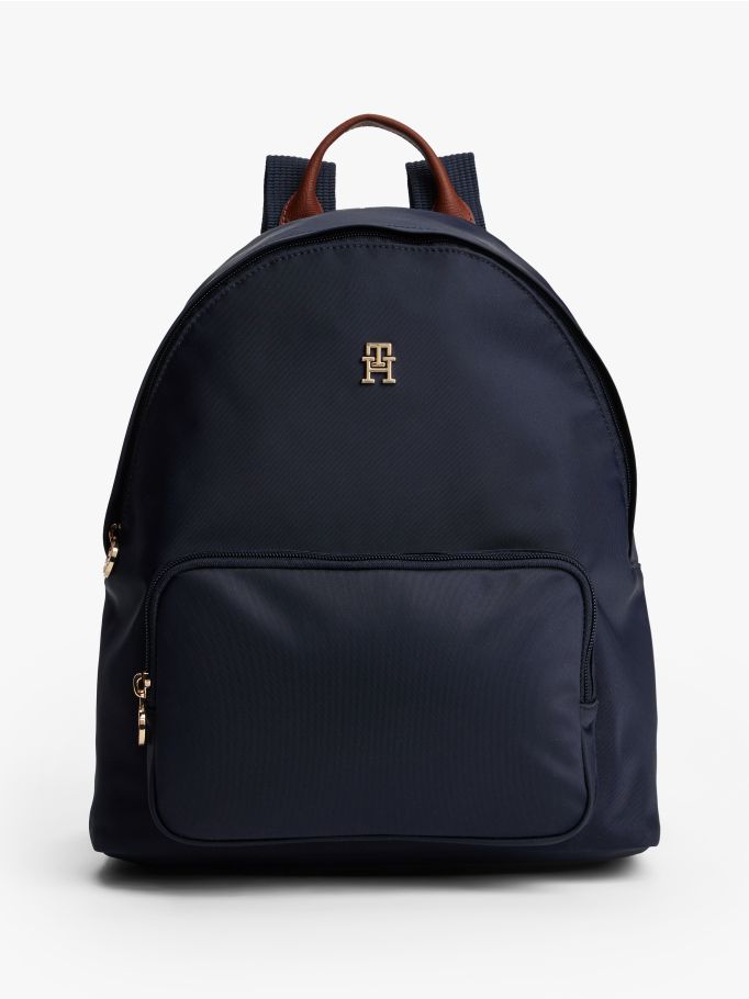 Tommy Hilfiger Blue and Gold Monogram Backpack Amazon.com | Tommy Hilfiger Amelia II Medium Dome Backpack  main image 3
