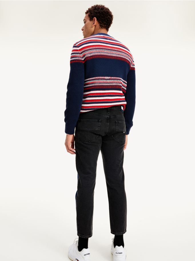 Dad Straight Fit Two Tone Jeans For Men In Blue Tommy Hilfiger Uae