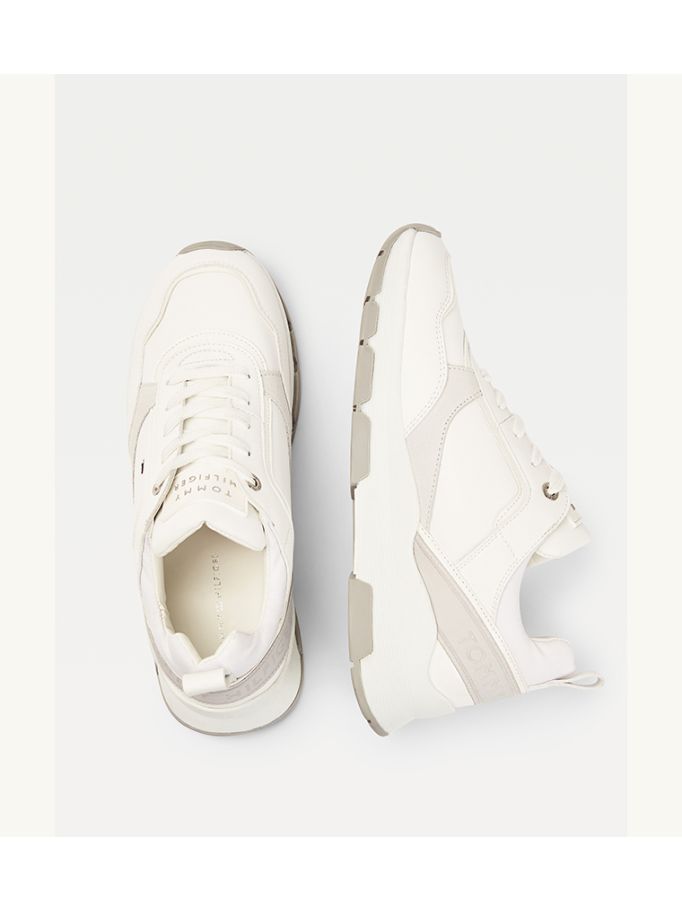 Chunky suede panel trainers Clearance