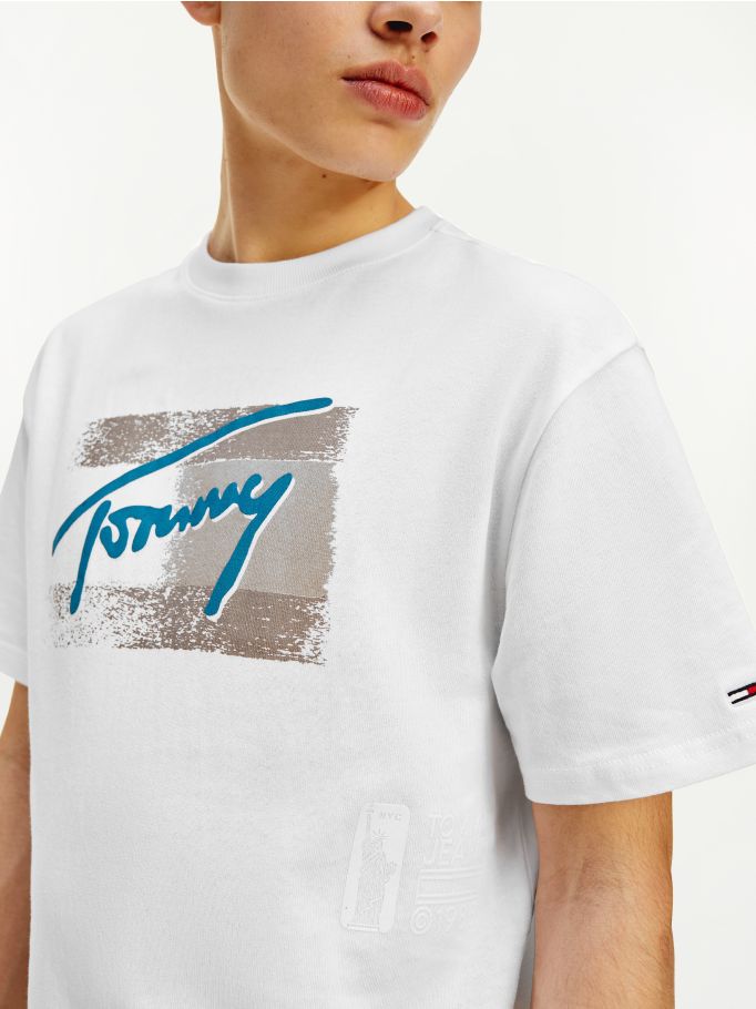 Tommy Hilfiger | Vintage Signature Organic Cotton T-Shirt | Tommy Hilfiger