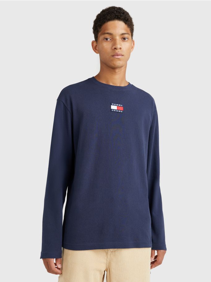 Tommy Hilfiger - TH Monogram Long Sleeve T-Shirt - Boys - Grey - 14yrs