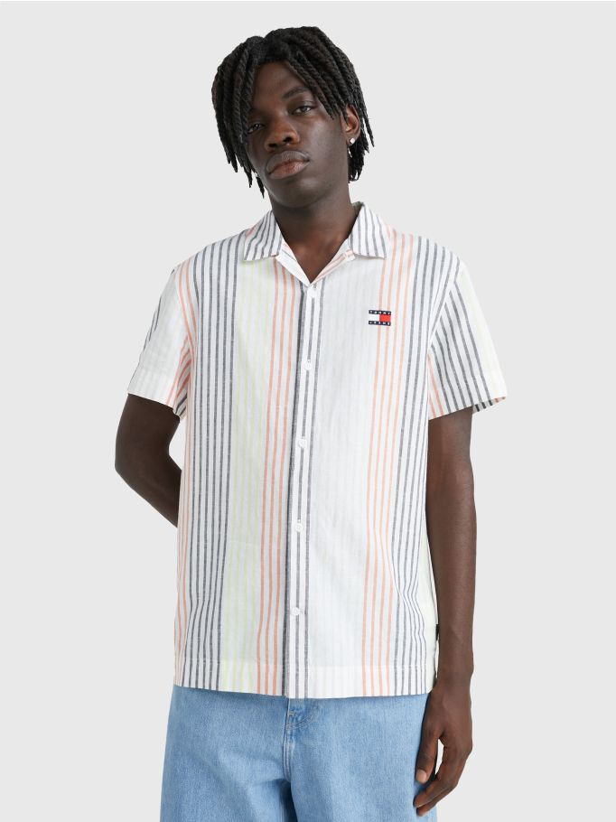 Tommy jeans deals collegiate stripe tee