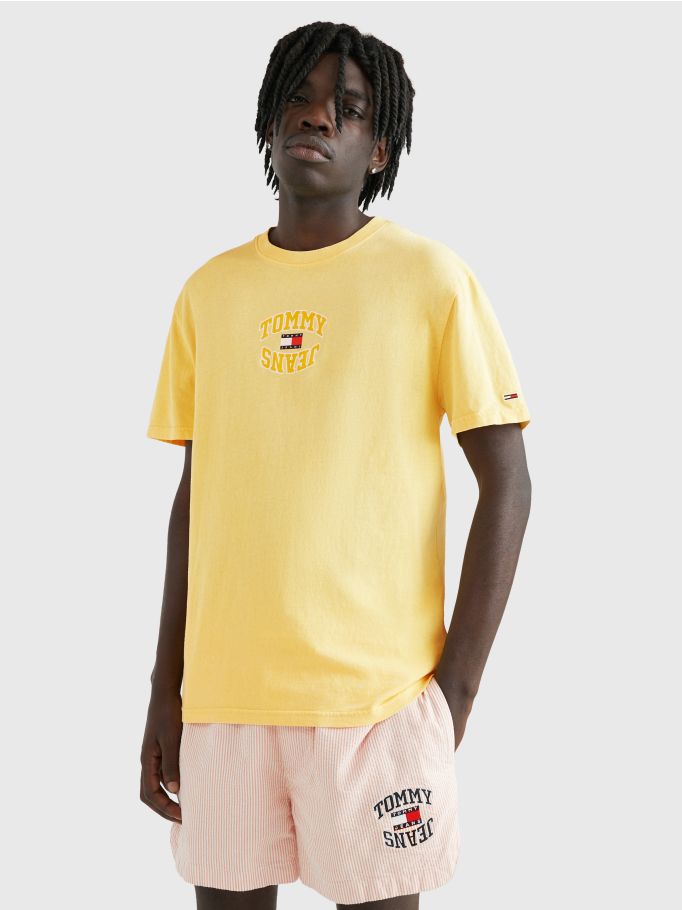 Yellow tommy hilfiger online shirt