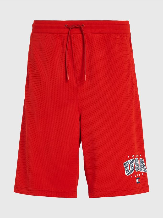 Logo Baggy Fit Basketball Shorts Tommy Hilfiger® UAE
