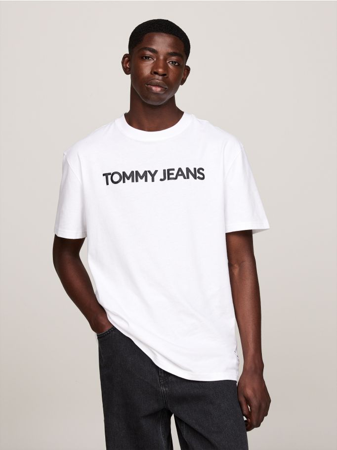 Logo Print Short Sleeves T-Shirt | Tommy Jeans Logo Print Short Sleeves T-Shirt | Tommy Jeans