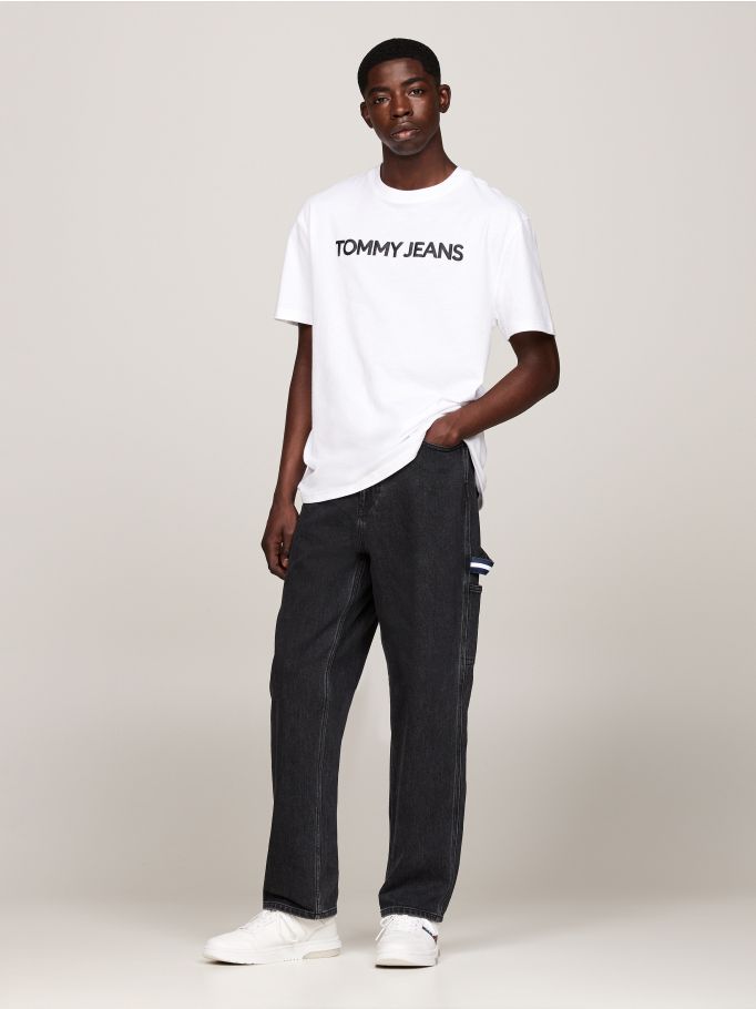 Logo Print Short Sleeves T-Shirt | Tommy Jeans Logo Print Short Sleeves T-Shirt | Tommy Jeans