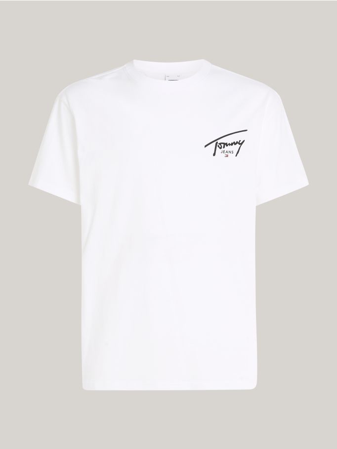 Signature Logo Crew Neck T-Shirt | Tommy Hilfiger