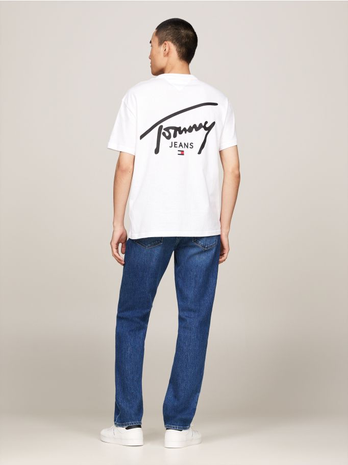Signature Logo Crew Neck T-Shirt | Tommy Hilfiger