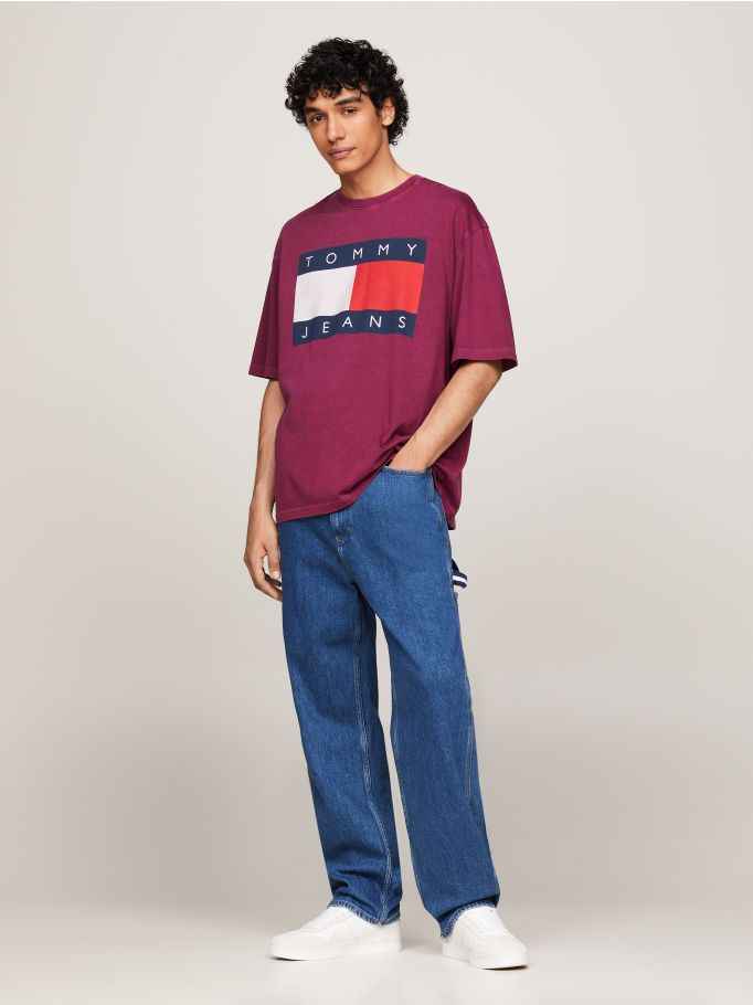 Flag Badge Oversized Fit T-Shirt