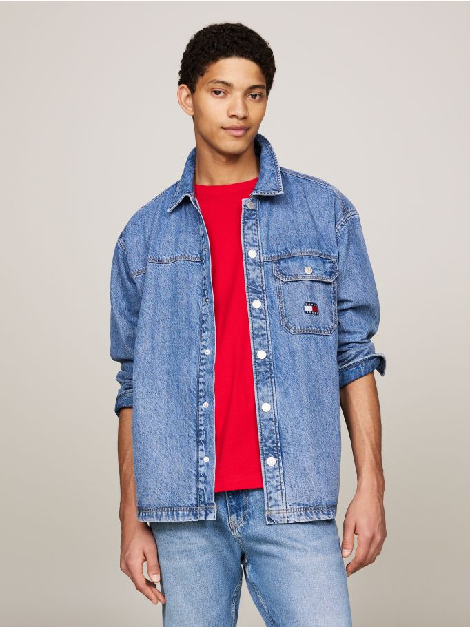 Essential Casual Fit Denim Overshirt Tommy Hilfiger