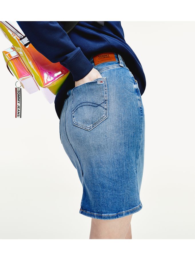 Tommy Jeans Classic Stretch Denim Skirt | Tommy Hilfiger UAE