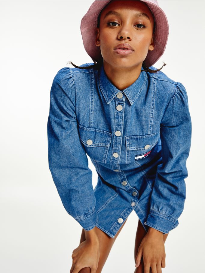 Tommy Badge Mini Shirt Dress | Tommy 