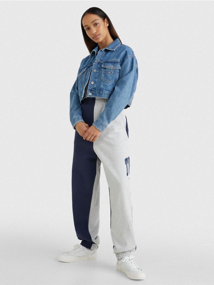 Hemp Denim Cropped Trucker Jacket