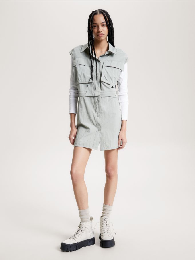 Cargo dress with clearance pockets