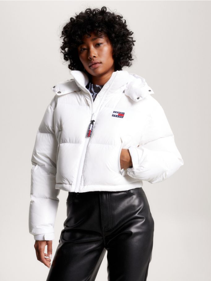 Recycled Cropped Down Alaska Puffer Jacket