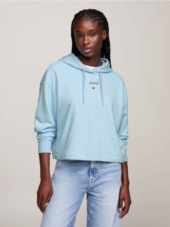 Essential Cropped Relaxed Hoody