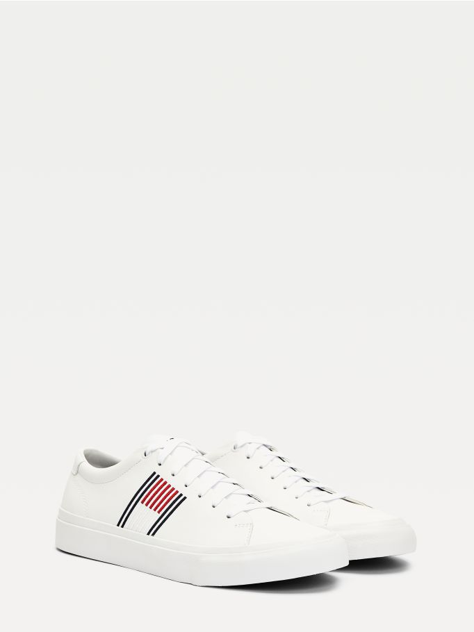 tommy hilfiger signature leather trainers