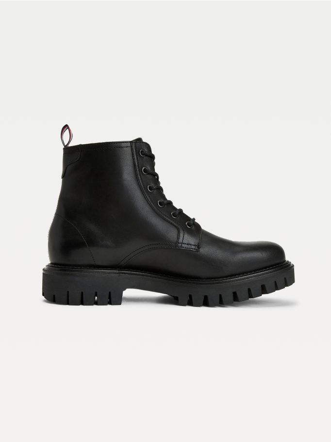 tommy hilfiger chunky dress boot