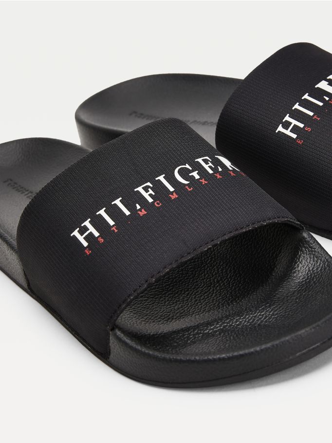 tommy hilfiger logo slides