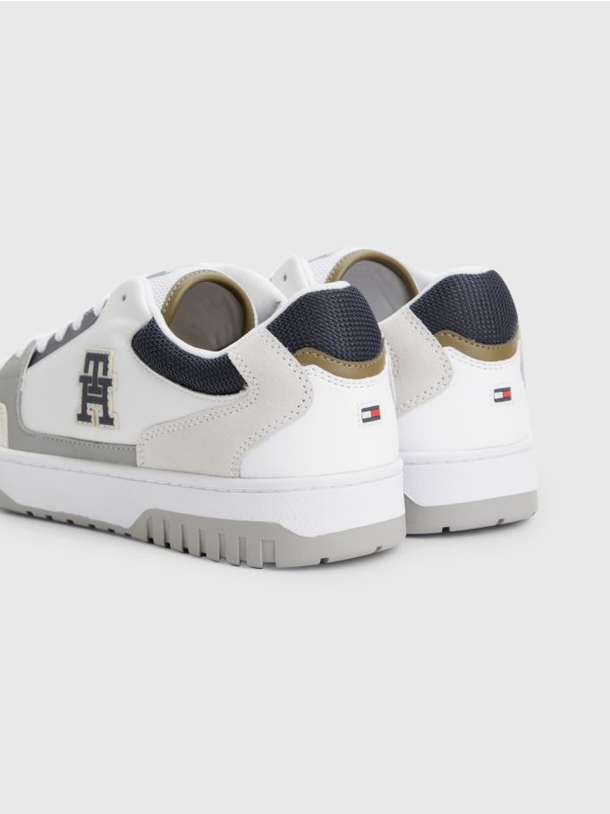 Leather Cupsole Basketball Trainers Tommy Hilfiger