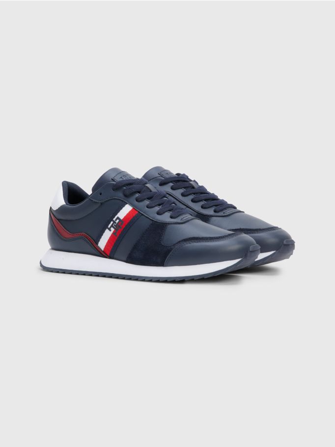 Leather Monogram Runner Trainers | Tommy Hilfiger
