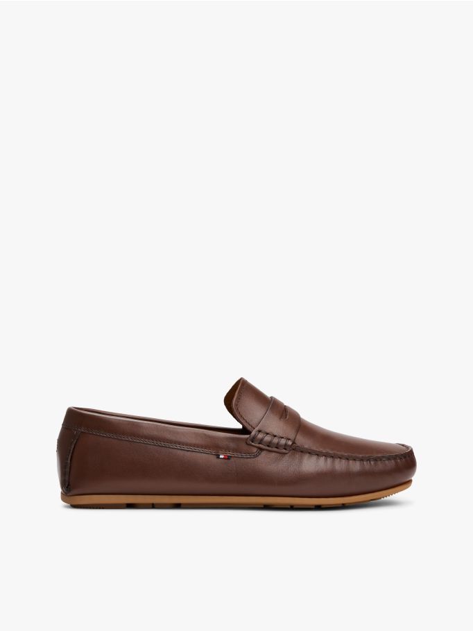 Signature Leather Slip-On Loafers