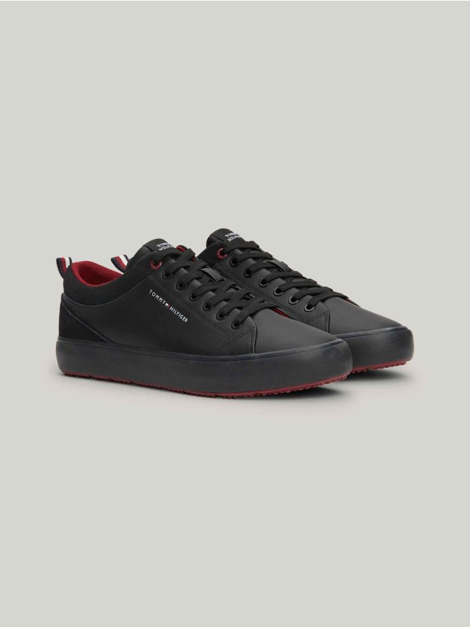 Tommy hilfiger hot sale corporate leather trainers