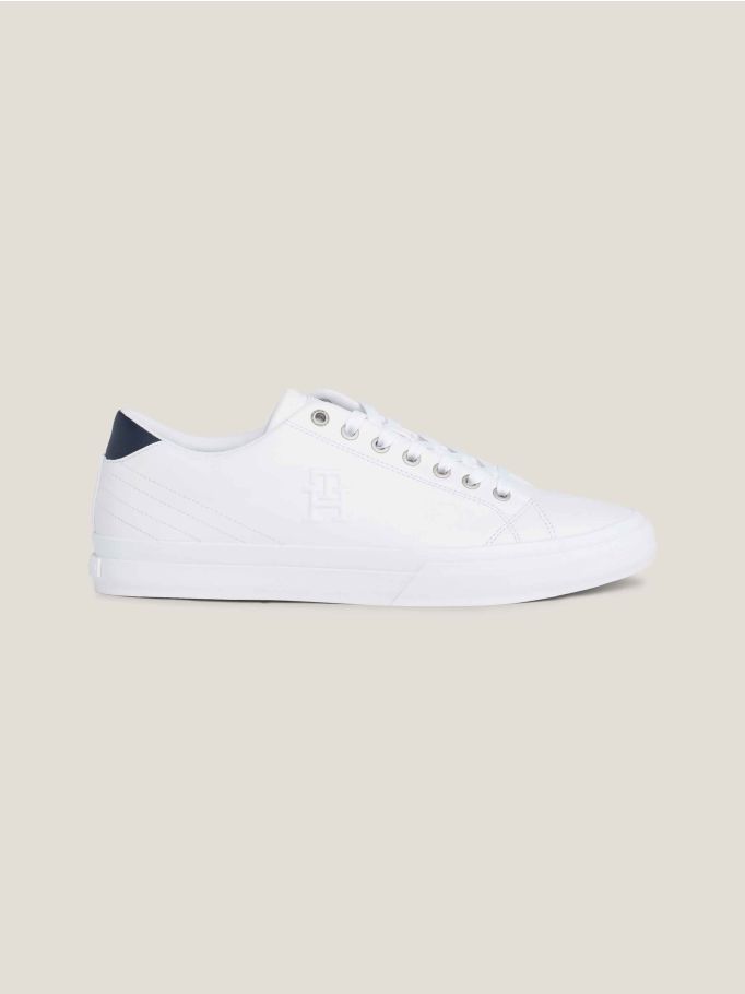 Tommy hilfiger essential cheap leather trainers