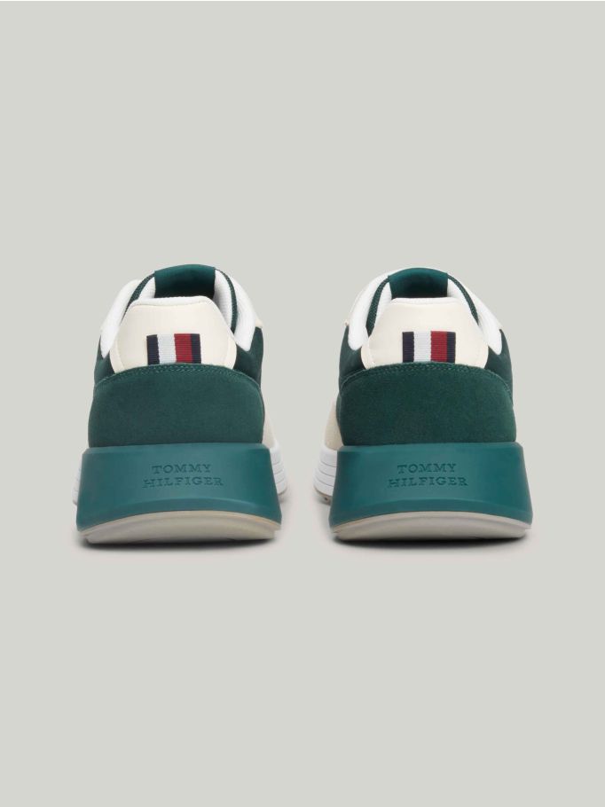 Classics Elevated Mixed Panel Leather Runner Trainers | Tommy Hilfiger